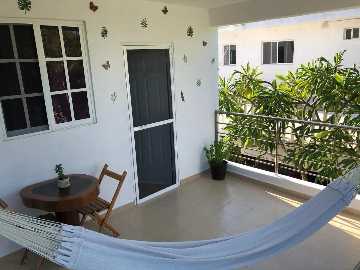 여관 Habitacion Con Terraza Frente Al Parque 홀박스아일랜드 멕시코